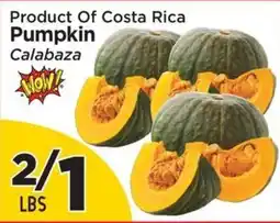 Presidente Costa Rica Pumpkin Calabaza offer