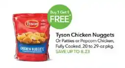 Publix Tyson chicken nuggets or patties or popcorn chicken offer