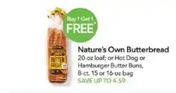 Publix Nature's Own Butterbread offer
