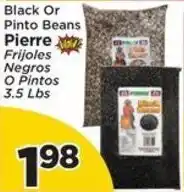 Presidente Pierre black or pinto beans offer