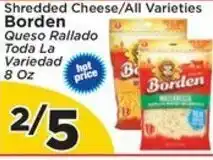 Presidente Borden shredded cheese offer