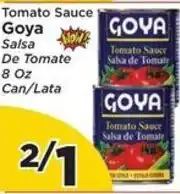 Presidente Goya tomato sauce offer