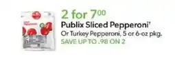 Publix Publix Sliced Pepperoni offer