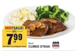 Food Lion MVP Beef Cubed Steak offer
