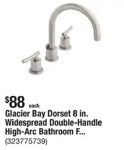 The Home Depot Glacier Bay Dorset 8 in. Widespread Double-Handle High-Arc Bathroom F.. offer