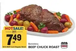 Food Lion MVP Boneless Beef Chuck Roast offer
