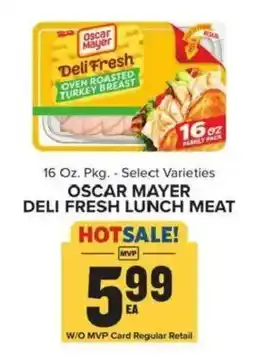 Food Lion Oscar Mayer deli fresh lunch meat offer