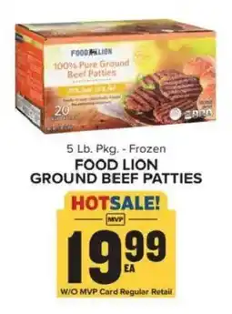 Food Lion Food Lion ground beef patties offer