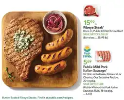 Publix Publix Mild Pork Italian Sausage offer