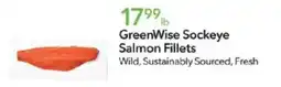 Publix GreenWise Sockeye Salmon Fillets offer