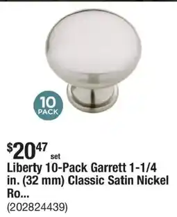 The Home Depot Liberty classic satin nickel ro offer