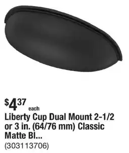 The Home Depot Liberty Cup Dual Mount offer