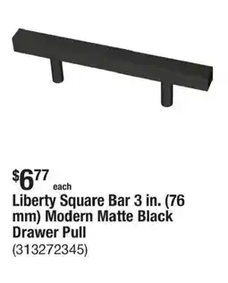 The Home Depot Liberty Square Bar Drawer Pull offer
