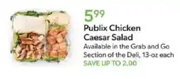 Publix Publix Chicken Caesar Salad offer