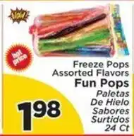 Presidente Freeze Pops Fun Pops offer