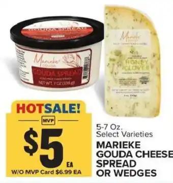 Food Lion Marieke gouda cheese spread or wedges offer