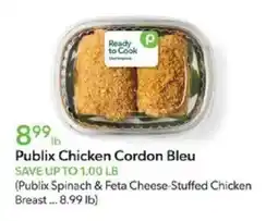 Publix Publix Chicken Cordon Bleu offer