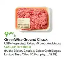 Publix GreenWise Ground Chuck offer