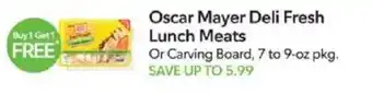 Publix Oscar Mayer Deli Fresh Lunch Meats offer