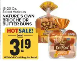 Food Lion Nature's Own Brioche or Butter Buns offer