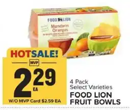 Food Lion Food Lion fruit bowls offer