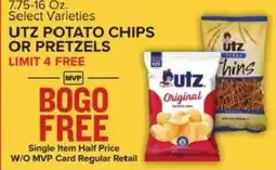 Food Lion Utz potato chips or pretzels offer