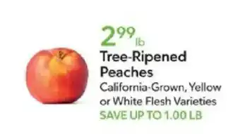 Publix Tree-Ripened Peaches offer