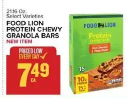 Food Lion Food Lion protein chewy granola bars offer