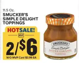 Food Lion Smucker's simple delight salted caramel topping offer