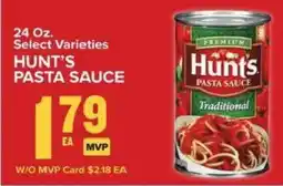 Food Lion Hunt's pasta sauce offer