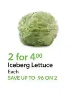 Publix Iceberg Lettuce offer