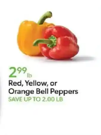 Publix Red, Yellow, or Orange Bell Peppers offer