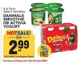 Food Lion Danimals smoothie or activa yogurt offer
