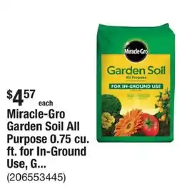 The Home Depot Miracle-Gro Garden Soil All Purpose offer