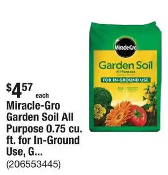 The Home Depot Miracle-Gro Garden Soil All Purpose offer