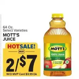 Food Lion Mott's juice offer