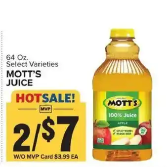Food Lion Mott's juice offer