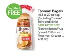 Publix Thomas' Bagels offer