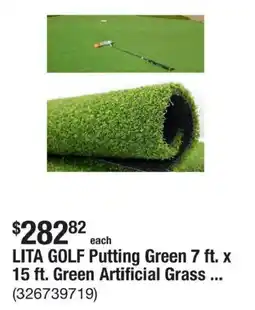 The Home Depot Lita golf putting green offer