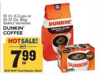 Food Lion Dunkin' coffee offer