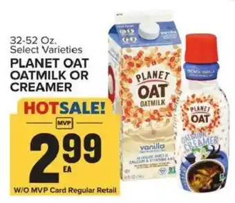 Food Lion Planet Oat Oatmilk or Creamer offer