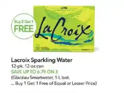Publix Lacroix Sparkling Water offer