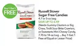 Publix Russell Stover sugar free candies offer