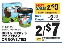 Food Lion Ben & Jerry's ice cream or novelties offer