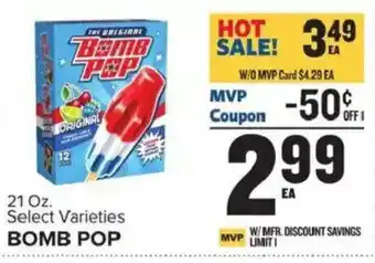 Food Lion Bomb Pop offer