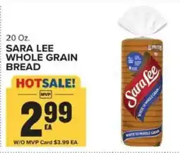 Food Lion Sara Lee whole grain bread offer