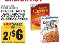 Food Lion General Mills Toast Crunch or Honey Nut Cheerios Cereal offer