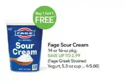 Publix Fage Sour Cream offer