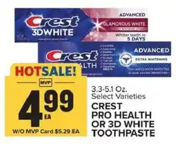 Food Lion Crest pro health or 3d white toothpaste offer