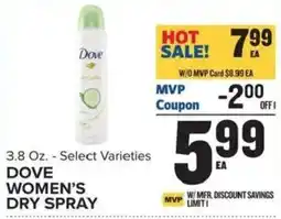 Food Lion Dove Women's Dry Spray offer